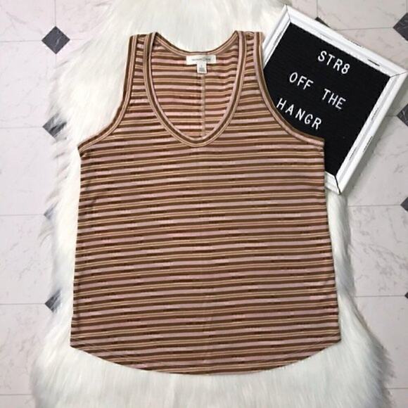 Treasure & Bond brown striped tank top size Small - Picture 1 of 4